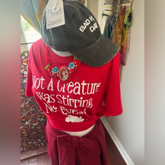 Women’s size medium Christmas top ‘ not a creature was stirring not even a mouse - Picture 3 of 7